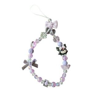 Sanrio Kuromi Purple and Silver Phone Charm‎